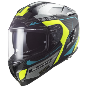 Capacete Integral LS2 FF327 Challenger CT2 Thorn - Amarelo Fluorescente
