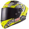 Capacete integral LS2 FF805 Thunder Space C amarelo-cinzento