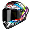 Capacete integral LS2 para homem FF805 Thunder C GP Aero flash preto-blanco