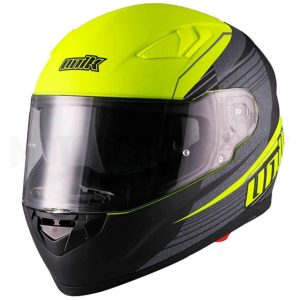 Capacete Integral UNIK CI-01 Link Pinlock - Amarelo Fluorescente Mate