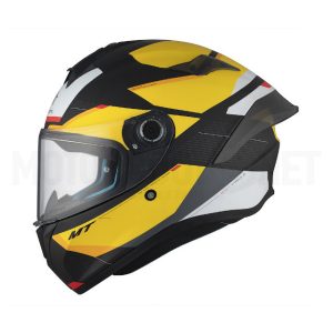 Capacete MT Helmets FF106B Targo S Kay Matte Amarelo-Preto
