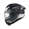 MT Helmets FF106B Targo S Kay Capacete Matte Preto-Branco