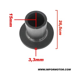 CASQUILHO BRAÇO OSCILANTE FERRO/ALUMÍNIO 26,5X15X3,3MM