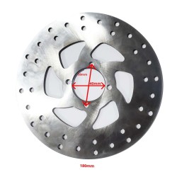 DISCO DE TRAVÃO 180mm TRASEIRO MX800E HUB