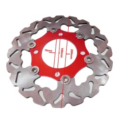 DISCO DE TRAVÃO FLUTUANTE 220mm - VERMELHO