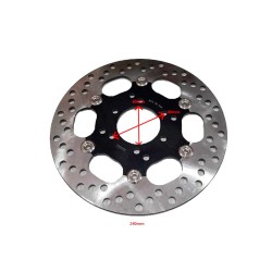 FREIO CDISO 240mm FLUTUANTE PRE 4 / MOTO 5 / ULTRALIGHT 12" ARO - PRETO