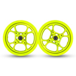 CONJUNTO DE RODAS MINIGP 110 / ALEVIN 90 10" (AMARELO FLUOR)