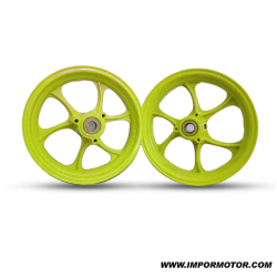 CONJUNTO DE JANTES ULTRALIGHT 12" (AMARELO FLUOR)