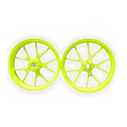 CONJUNTO DE JANTES LEVES 17" PM4/PROMO3/M5 (AMARELO FLUOR)3,5"- 2,5"