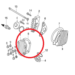 JUNTA DA TAMPA DO BALANCIM YX 125