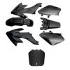 KIT PLÁSTICO CRF50 / CORSE / V3 / PITSPORT PRETO E BRANCO