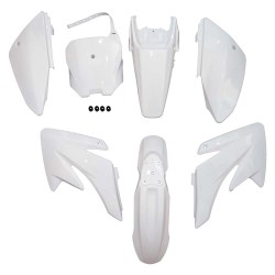 KIT PLÁSTICO CRF70 / K801 / PITSPORT XL BRANCO (COMPLETO)