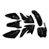 KIT PLÁSTICO CRF70 / K801 / PITSPORT XL PRETO (COMPLETO)