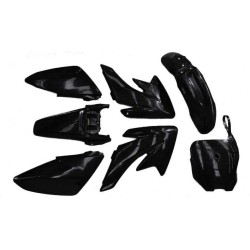 KIT PLÁSTICO CRF70 / K801 / PITSPORT XL PRETO (COMPLETO)