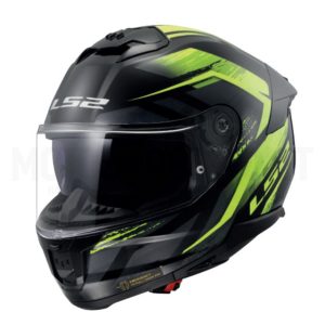 LS2 Capacete integral FF808 Stream II Fury preto-amarelo-fluor