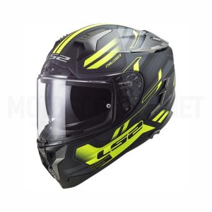 Capacete integral LS2 FF327 Challenger Spin castanho mate amarelo