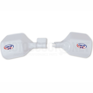 Protetores universais de motocicleta vintage off-road UFO - branco