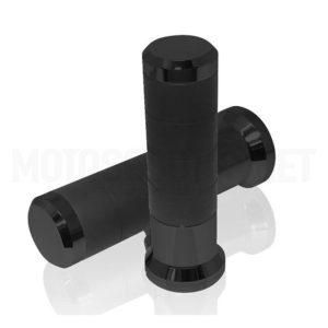 PUNHOS equipadas com interruptor 7/8" + 1" L.120mm Titan Koso -preto