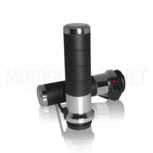 Punhos quentes Harley Davidson Titan-X Koso com interruptor - cromados