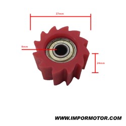 GUIAS DE CORRENTE DE EIXO 8mm 37x24mm