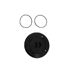 TAMPA DE GASOLINA DE ALUMÍNIO PRETO MIR RACING (TANQUE DE PLÁSTICO)