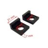 EIXO TENSOR DE CORRENTE DE ALUMÍNIO 15mm IMR PITBIKE PRETO 2 unidades.