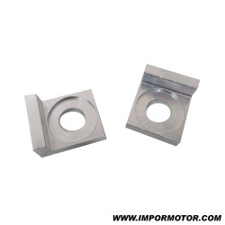 EIXO TENSOR DE CORRENTE DE ALUMÍNIO 15mm IMR PITBIKE PRATA 2 unidades.